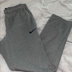 Grey Nike sweatpants